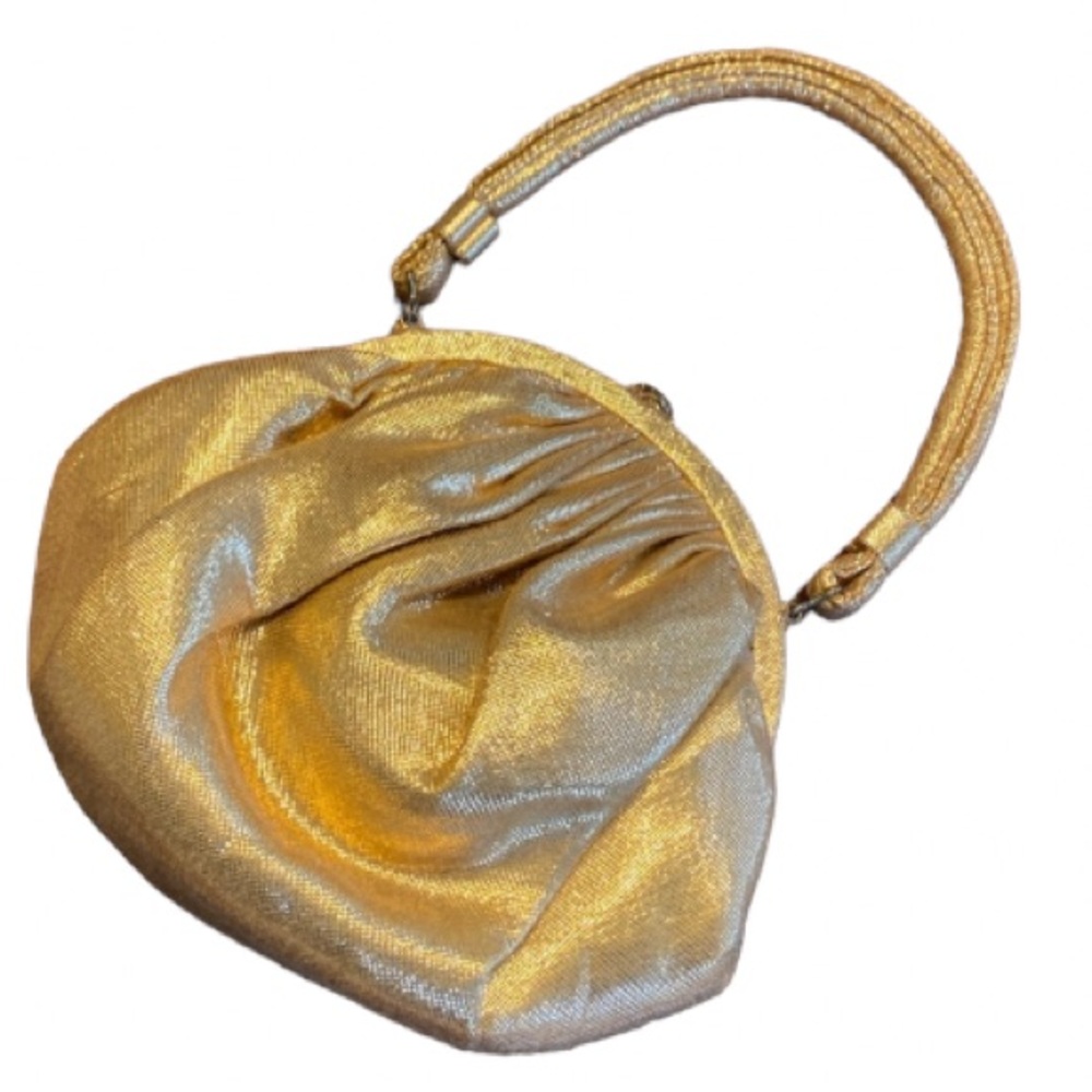 Beautiful Vintage Paray summery gold hand bag retro